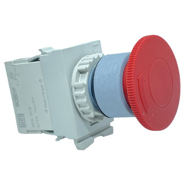 Botão Cogumelo Soco Vermelho (trava/gira Solta) 22mm 1nf Weg