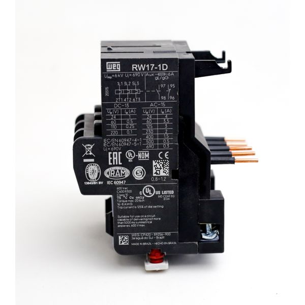 Rele De Sobrecarga Mini Weg 5.6-8a Rw17-1d3-u008
