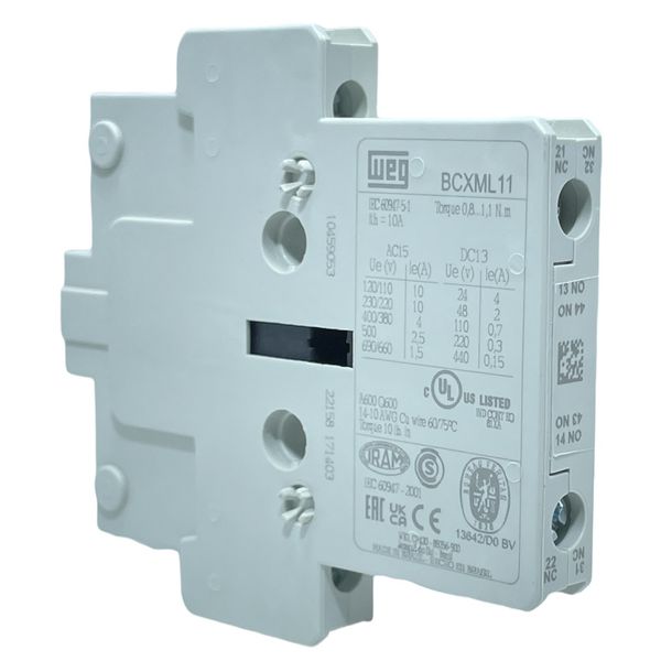 Bloco De Contato Lateral P/ Contator CWM Weg 1NA/1NF