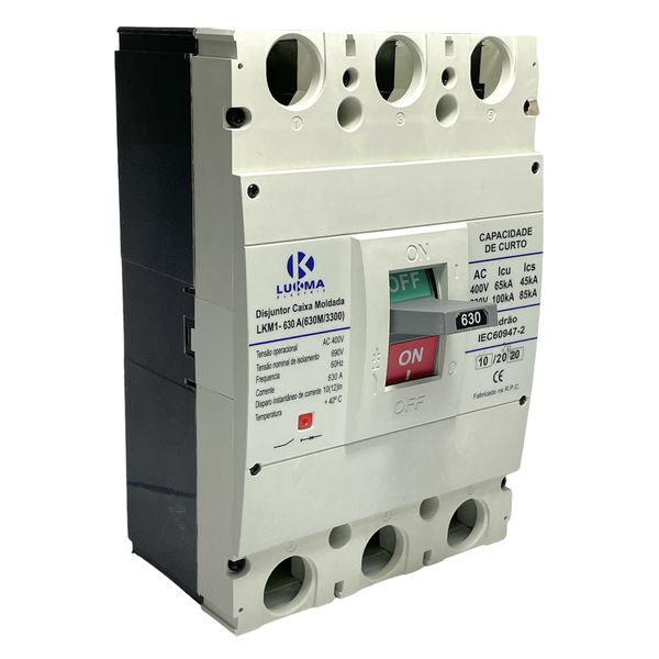 Disjuntor Caixa Moldada 630A 220-100KA/400-65KA Lukma