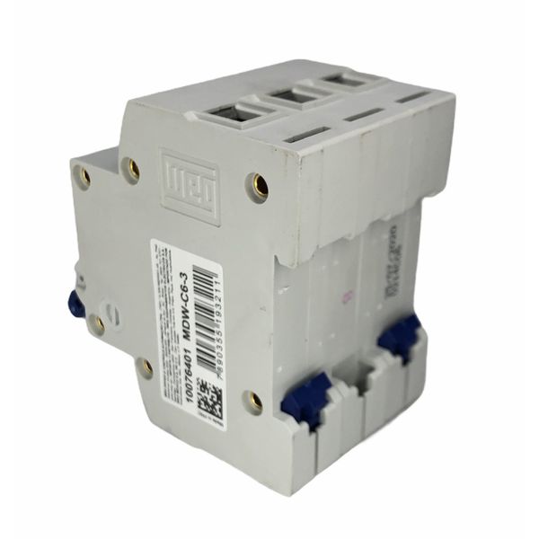 Disjuntor Tripolar Weg Din 6a Curva C 3KA MDW-C6-3