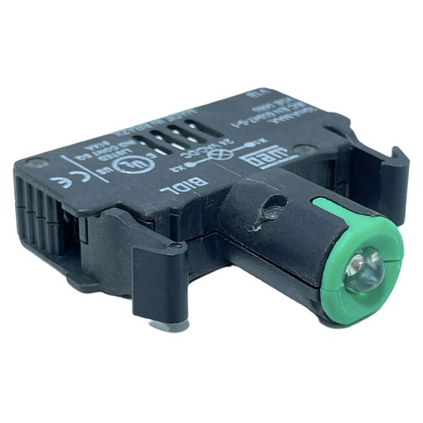 BLOCO DE ILUMINACAO C/LED VERDE 24VCA/VCC LINHA CSW ANTIGA