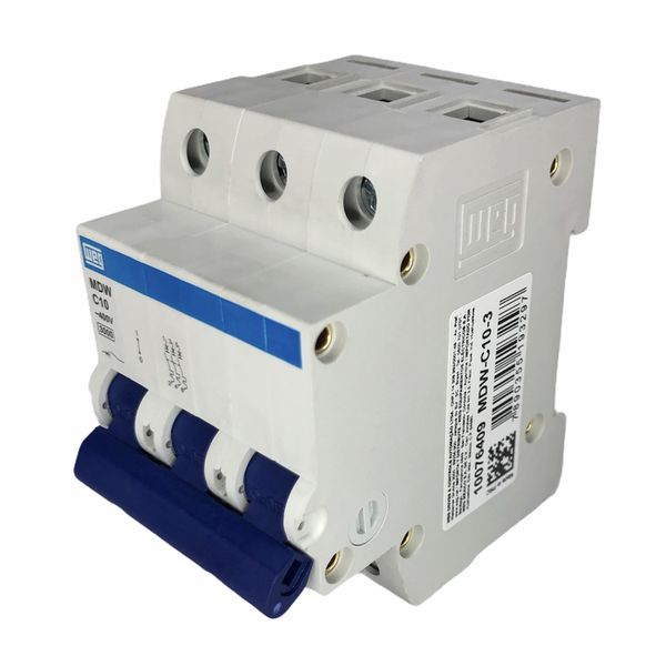 Disjuntor Tripolar Weg Din 10a Curva C 3KA MDW-C10-3