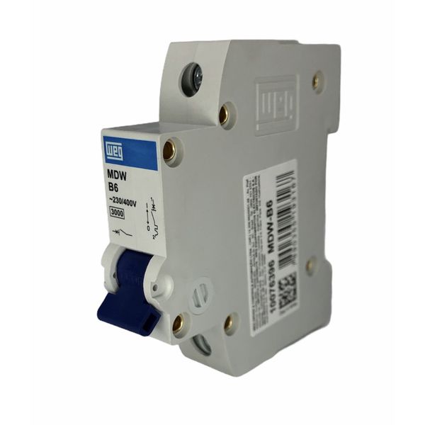 Disjuntor Unipolar Weg Din 6a Curva B 3KA MDW-B6