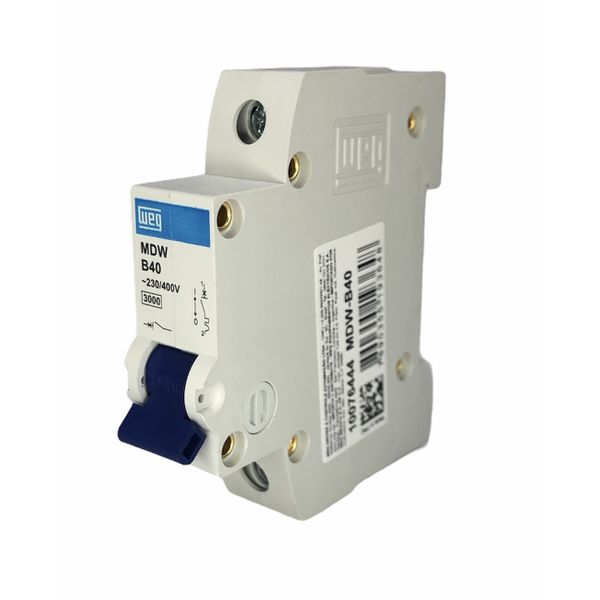 Disjuntor Unipolar Weg Din 40a 3ka Curva B MDW-B40