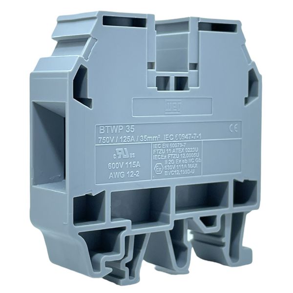 Borne Sak Conector 35mm Cinza Tipo Parafuso Weg Btwp-35-cz