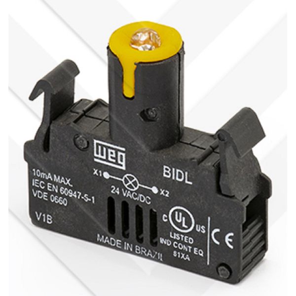 Bloco de Iluminação Led Amarelo 24Vca/cc Weg CSW-BIDL-3E26