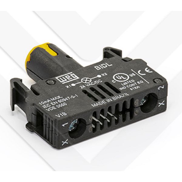 Bloco de Iluminação Led Amarelo 24Vca/cc Weg CSW-BIDL-3E26