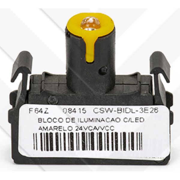 Bloco de Iluminação Led Amarelo 24Vca/cc Weg CSW-BIDL-3E26