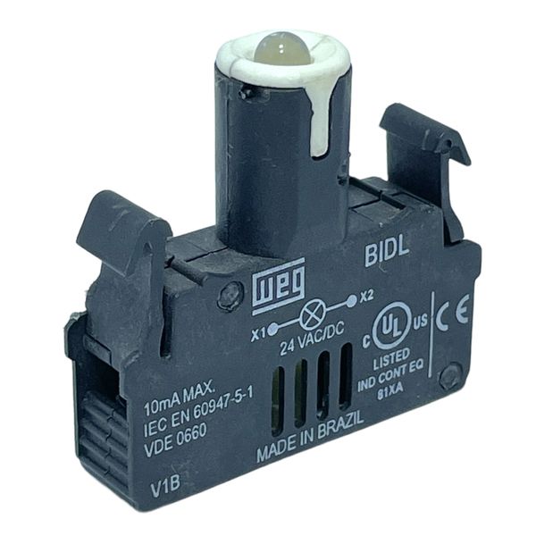 Bloco De Iluminação Led Amarelo 24vca/cc Weg Csw-bidl-0e26