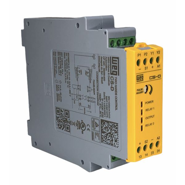  Rele De Segurança Simultaneidade 24vcc Nr12 Weg Cs-d-s