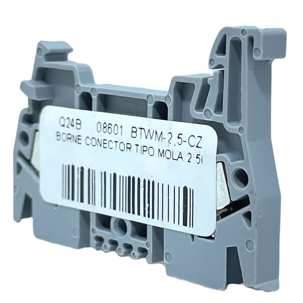 Borne Sak Conector 4mm Cinza Tipo Mola Weg Btwm-4-cz