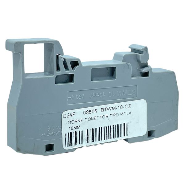Borne Sak Conector 10mm Cinza Tipo Mola Weg Btwm-10-cz