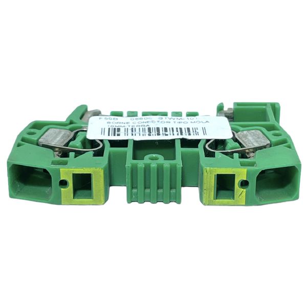 Borne Sak Conector 10mm Verde (terra) Tipo Mola Weg Btwm-10t