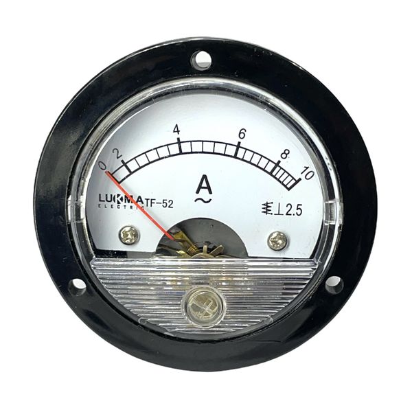 Amperímetro Analógico 0-10A Redondo 52mm Lukma
