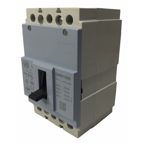 Disjuntor Caixa Moldada 125a Weg Dwb160b125-3dx (25ka 220v)