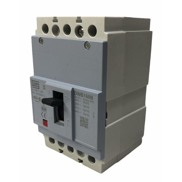 Disjuntor Caixa Moldada 100a Weg Dwb160b100-3dx (25ka 220v)