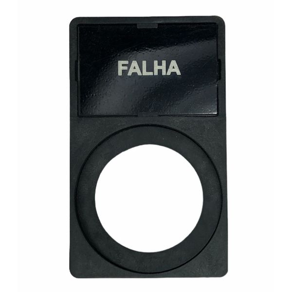 Porta Plaqueta + Plaqueta Falha Para Botões 22mm Weg