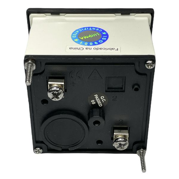 Amperímetro Analógico 0-200A Ferro Móvel 72x72mm Lukma