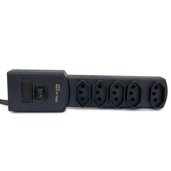 Filtro De Linha 1,5Mts Cabo Preto- Margirius 