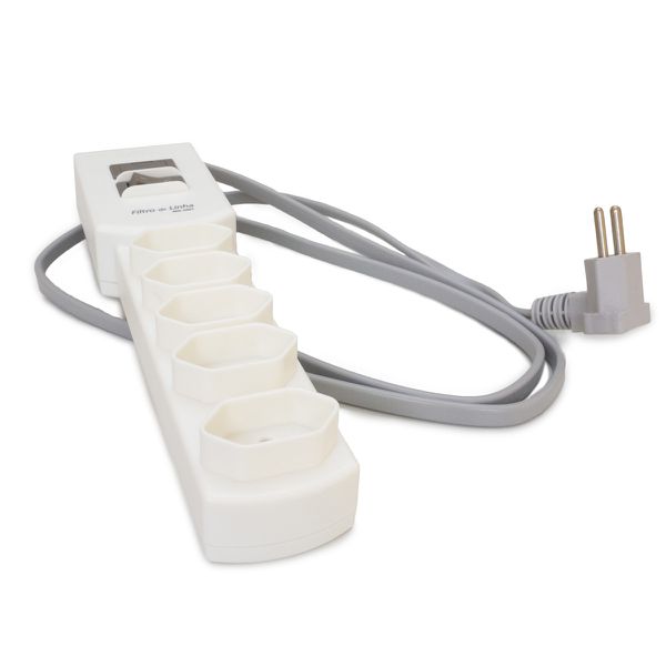 Filtro De Linha Branco 1,5Mts Cabo - Margirius 