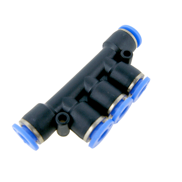 Conexão Pneumatica Fluir Tubo 10mm DP10 1E/4S Plastica 