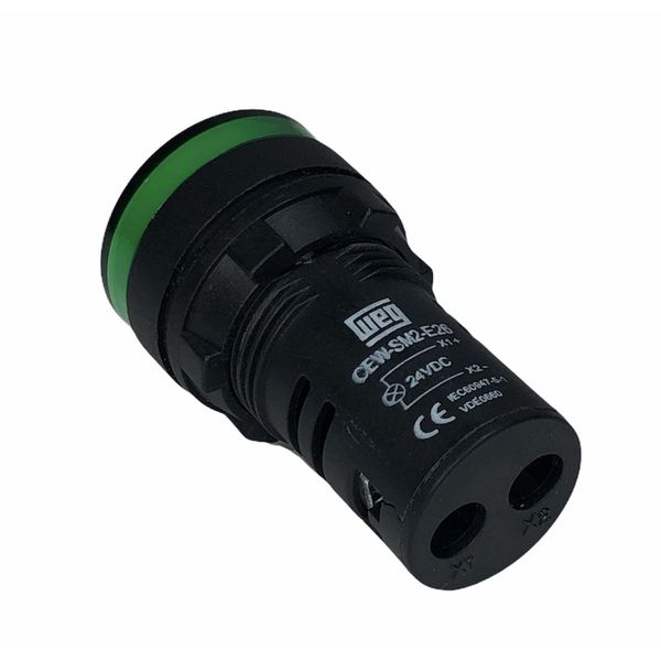 Sinaleiro De Led Verde Weg 22mm 24vca/vcc Ip54 Cew-sm2-e26