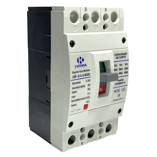 Disjuntor Caixa Moldada 50A 220-85KA/400-50KA Lukma