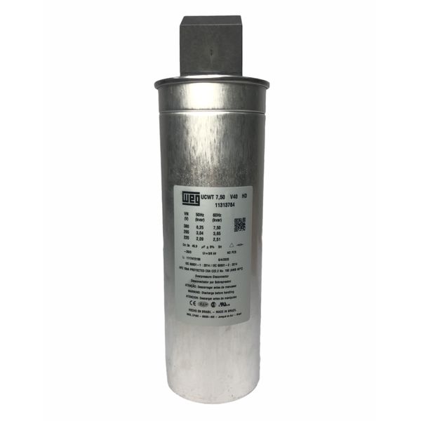 Unidade Capacitiva Trifásica Weg 7,5kvar 380v Ucwt7,5v40n20h