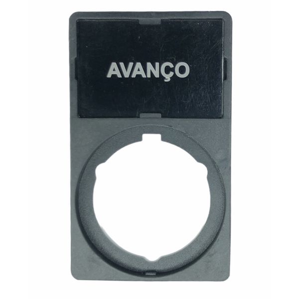  Porta Plaqueta + Plaqueta Avanço Para Botões 22mm Weg