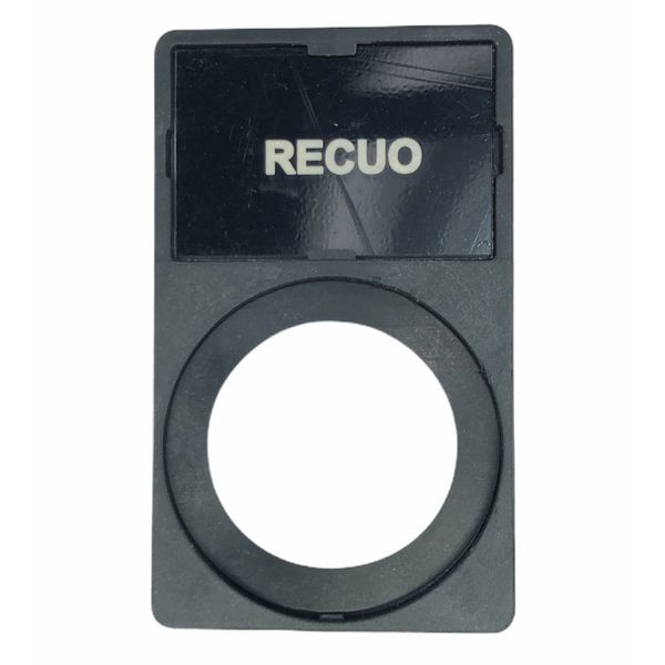 Porta Plaqueta + Plaqueta Recuo Para Botões 22mm Weg