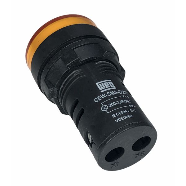 Sinaleiro De Led Amarelo Weg 22mm 220vca Ip54 Cew-sm3-d23