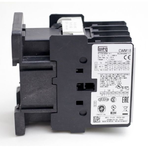Contator Tripolar 18A Weg CWM18 24VCA 1NA 10409931