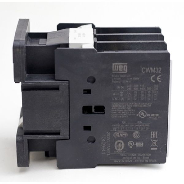 Contator Tripolar 32A Weg CWM32 24VCA Weg 10409941