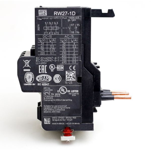 Rele De Sobrecarga 10-15a Weg Rw27-1d3-u015