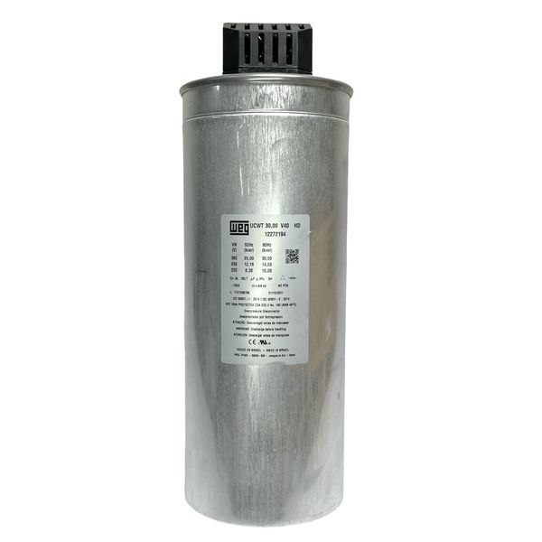 Unidade Capacitiva Trifásica Weg 30KVAR 380V UCWT30V40S28HD