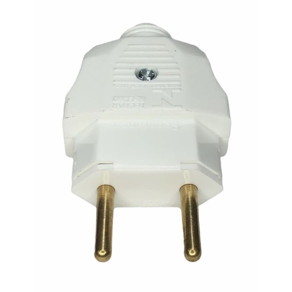 Plugue Macho 2P Weg 180° 10A 250V Branco 13301677