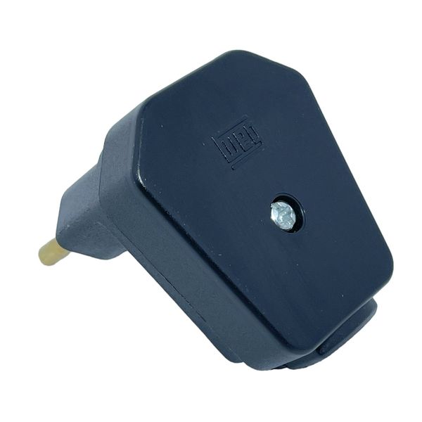 Plugue Macho 2P Weg 90° 10A 250V Preto 13302176