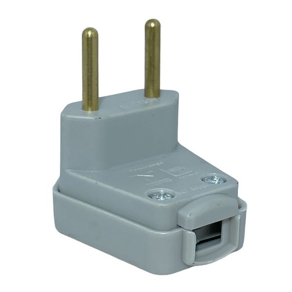 Plugue Macho 2P Weg 90° 20A 250V Cinza 13302191