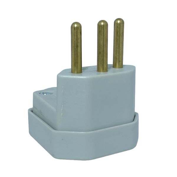 Plugue Macho 2P+T Weg 90° 10A 250V Cinza 13302173