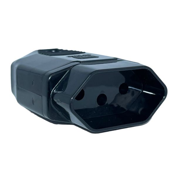 Plugue Macho 2P Weg 180° 10A 250V Preto 13303166