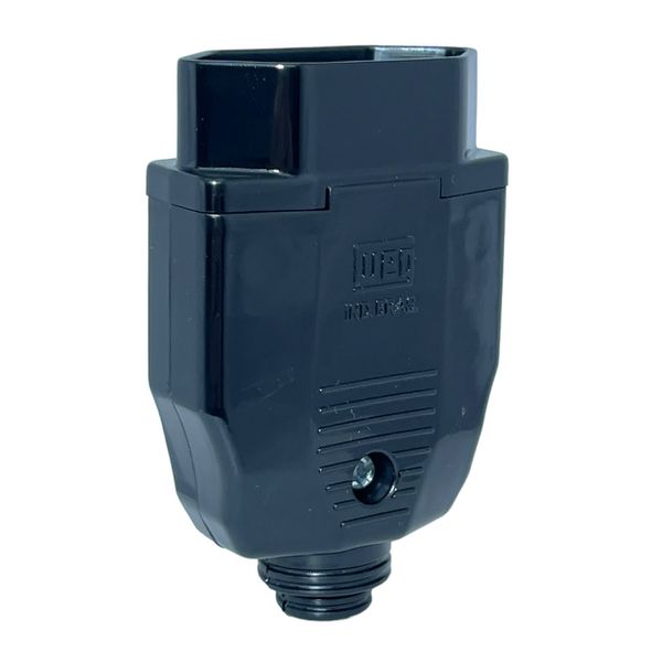 Plugue Macho 2P Weg 180° 10A 250V Preto 13303166