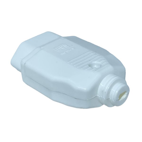Plugue Macho 2P Weg 180° 10A 250V Branco 13303168