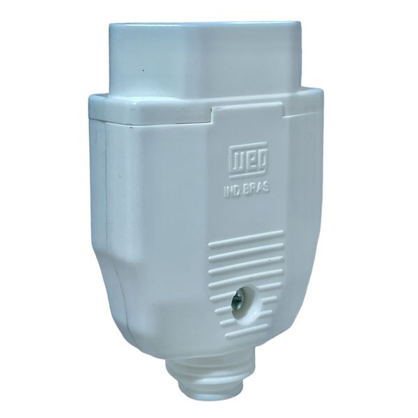 Plugue Macho 2P Weg 180° 10A 250V Branco 13303168