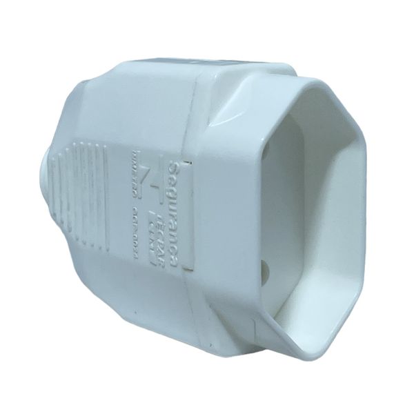 Plugue Femea 2P+T Weg 180° 10A 250V Branco 13303184