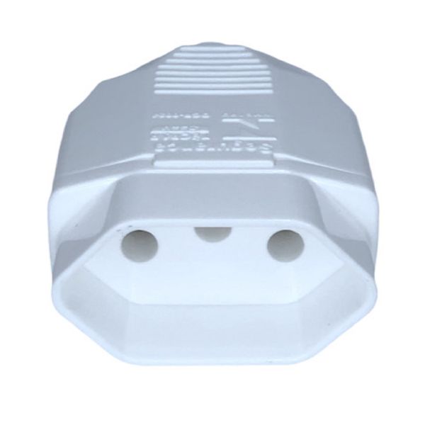Plugue Femea 2P+T Weg 180° 20A 250V Branco 13303227