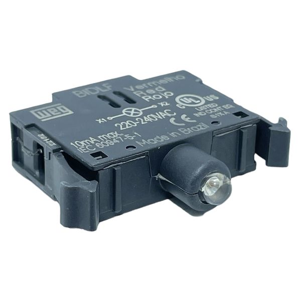 Bloco De Iluminação Led Vermelho 24vca/cc Botão Cswbidlf1e26