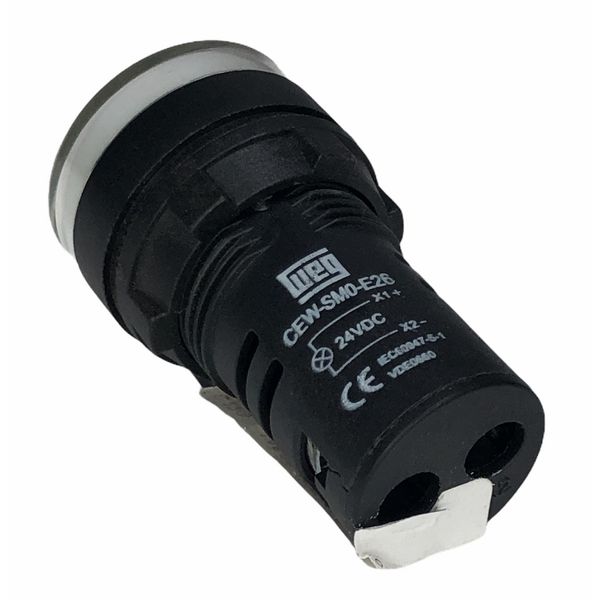 Sinaleiro De Led Branco Weg 22mm 24vca/vcc Ip54 Cew-sm0-e26