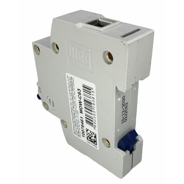 Disjuntor Unipolar Weg Curva C 63a 3ka MDW-C63