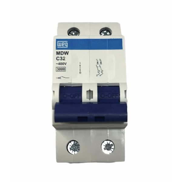 Disjuntor Bipolar Weg 25a Curva C 3ka MDW-C32-2 10076439